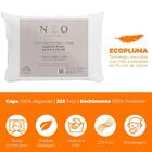Travesseiro 50x70neo Classico Branco 233fios Camesa Ecopluma