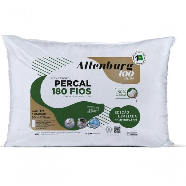 Travesseiro Altenburg 100 Anos Percal 180 Fios
