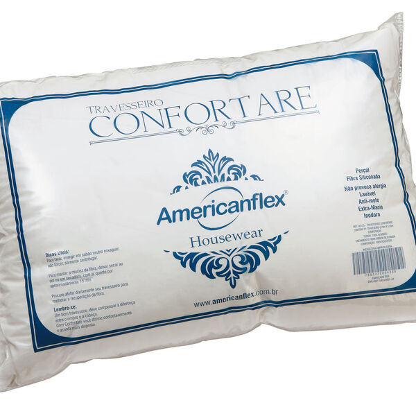 Travesseiro Americanflex Confortare 17cm De Altura