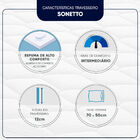 Travesseiro Americanflex Sonetto 12cm De Altura