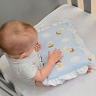 Travesseiro Bebe Anjo Da Guarda Estampado C/babado 28cmx35cm