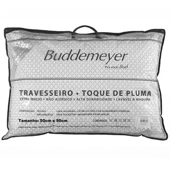 Travesseiro Buddemeyer 90cm X 50cm Toque De Pluma