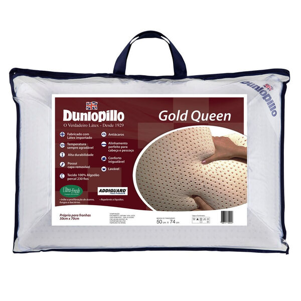 Travesseiro Copespuma Dunlopillo Queen Gold Látex 50x70 Cm