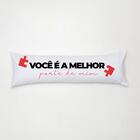 Travesseiro De Corpo Aconchego 0,90cm X 0,38cm Com Fronha Mic