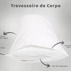 Travesseiro De Corpo Aconchego 2 Peças Branco M