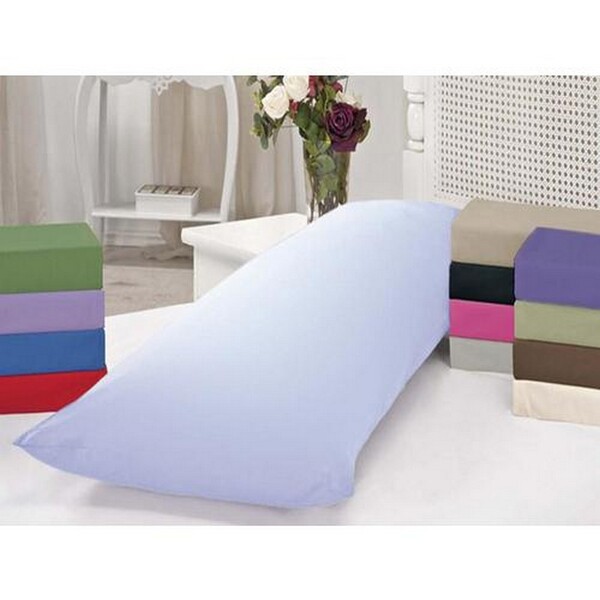 Travesseiro de Corpo Algodão com Capa Protetora Branco 137x42