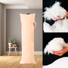 Travesseiro De Corpo Algodão Fibra Plumada   Capa Protetora B