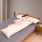 Travesseiro De Corpo Algodão Fibra Plumada   Capa Protetora B