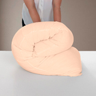 Travesseiro De Corpo Algodão Fibra Plumada   Capa Protetora B