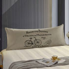 Travesseiro De Corpo Body Pillow 40x130cm Suede Bege Vintage