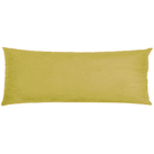 Travesseiro De Corpo Body Pillow Veludo 40x130cm Amarelo - So