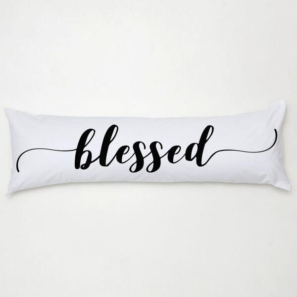 Travesseiro De Corpo Com Zíper 90cm X 38cm Blessed