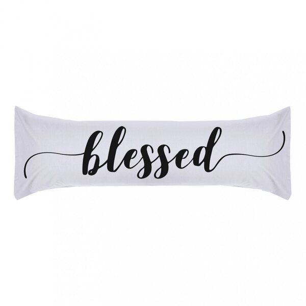 Travesseiro De Corpo Estampa Com Refil 90cm X 38cm Blessed Ca