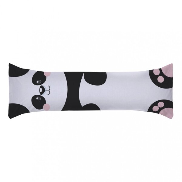 Travesseiro De Corpo Estampa Com Refil 90cm X 38cm Panda Casa