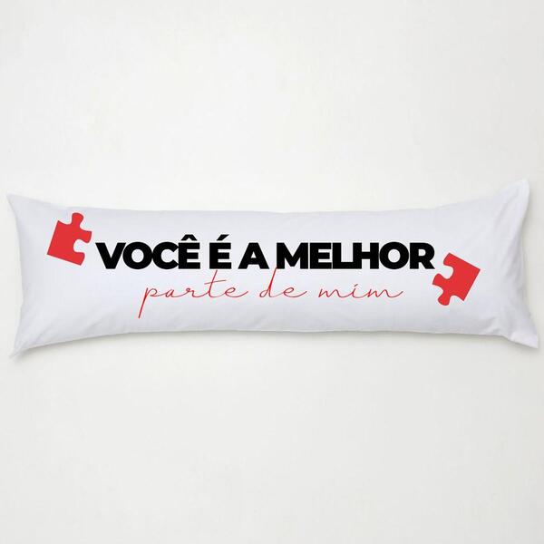 Travesseiro De Corpo Estampado Com Zíper 90cm X 38cm - Melhor