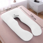 Travesseiro De Corpo Gestante Formato "u" Abraço Branco Casa