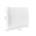 Travesseiro De Espuma 64x42x13cm Space Dream  Branco