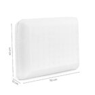 Travesseiro De Espuma Latex 70x40x12cm  Branco