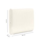 Travesseiro De Espuma Viscoelástico 60x42x12cm  Branco