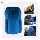 Travesseiro De Viagem Inflável Azul
