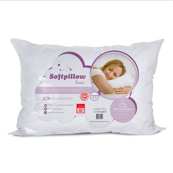 Travesseiro Espuma Orthocrin Basic Softpillow 43x62x15