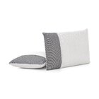 Travesseiro Espuma Visco 64 X 42 Cm Herval Branco/cinza