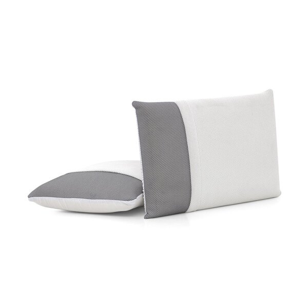 Travesseiro Espuma Visco 64 X 42 Cm Herval Branco/cinza