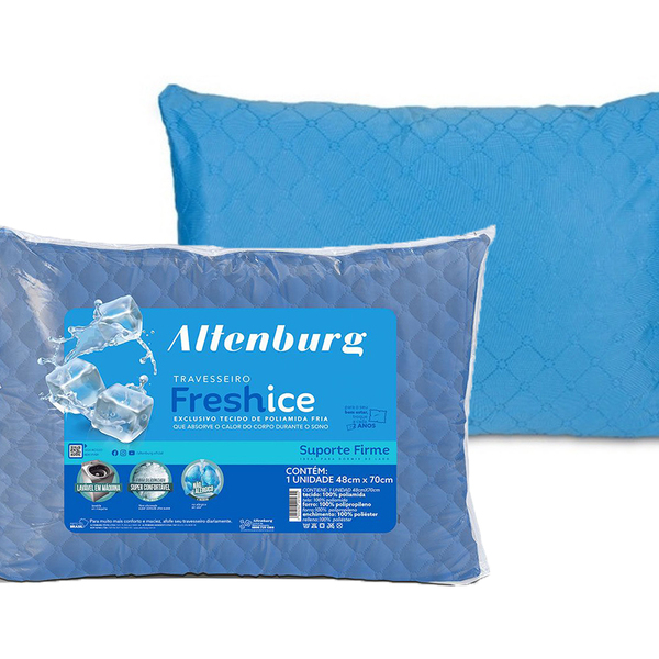 Travesseiro Fresh Ice Suporte Firme Altenburg Tecido De Polia