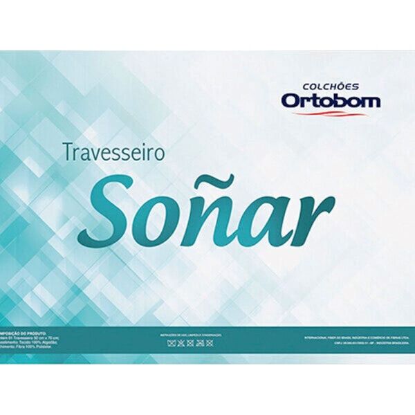 Travesseiro Ortobom Sonãr Antialérgico Tecido 100% Algodão 14