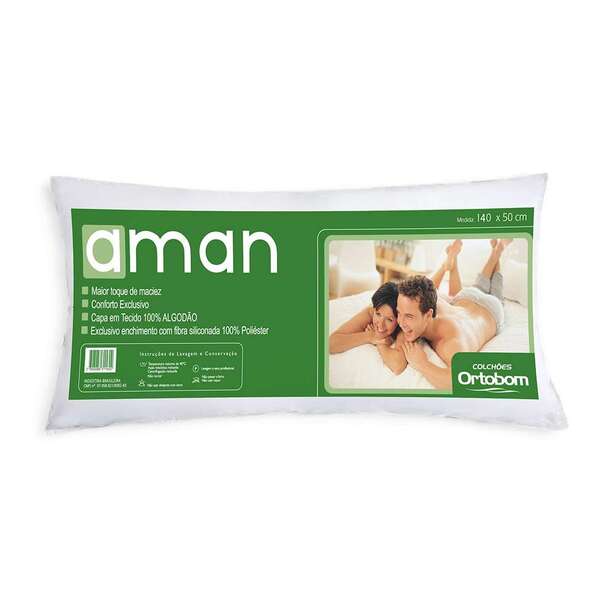 Travesseiro Para Corpo Aman Branco