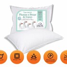 Travesseiro Penas E Plumas De Ganso Daune Antialérgico Macio