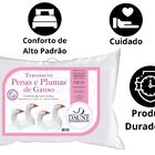 Travesseiro Pluma E Pena De Ganso Macio Antialérgico 50x70cm