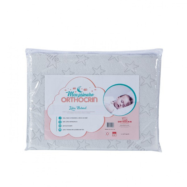 Travesseiro Recém Nascido Meu Primeiro Orthocrin Látex Infant