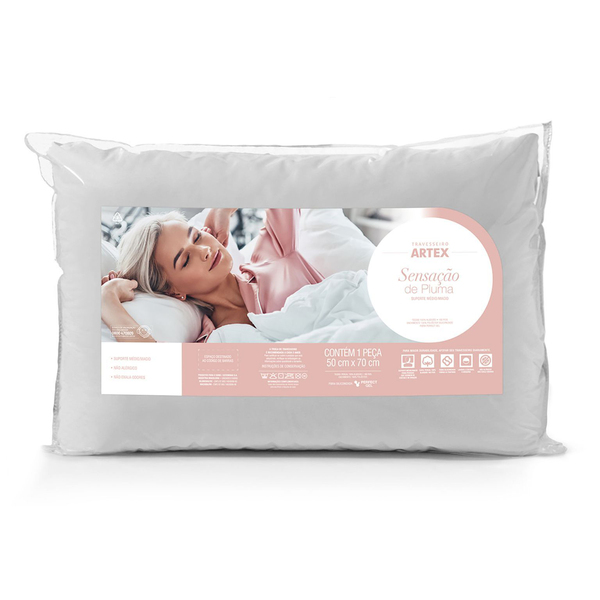 Travesseiro - Sensação De Pluma - Antialérgico - Percal 180 F
