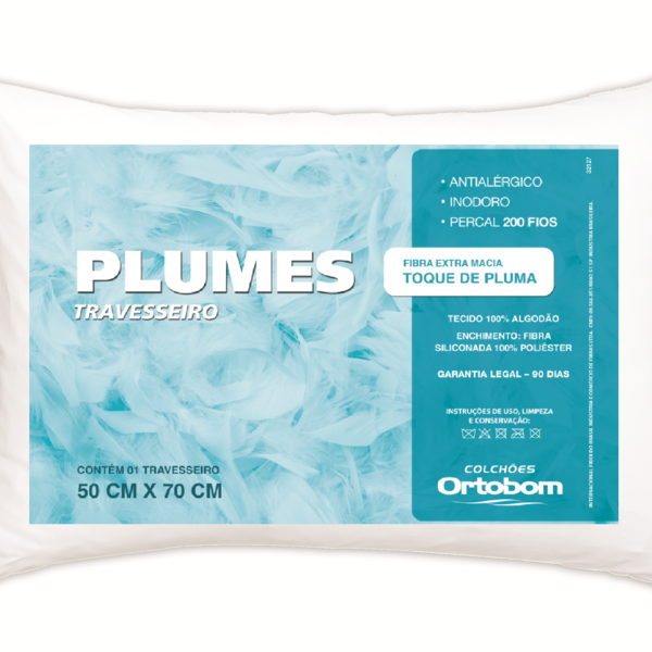 Travesseiro Sono Tranquilo Branco Casa Sereno Dona