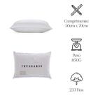 Travesseiro Trussardi Toque De Pluma 233 Fios 50cmx90cm Branco