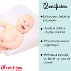 Travesseiros Almofada Bebê Antirefluxo Rampa Para Carrinho +