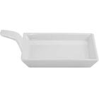 Travessinha Para Degustação Com Alça Melamina Branca Gourmet