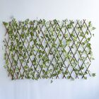Treliça De Madeira Com Folhagem Para Muro Verde Permanente