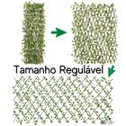 Treliça Em Madeira Com Folhas De Hera Artificial Grande 10 Un