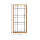 Treliça Metal e Madeira 50x100 Massol