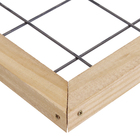 Treliça Metal e Madeira Marrom e Preto 30x60 cm