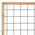 Treliça Metal e Madeira Marrom e Preto 50x60cm Massol