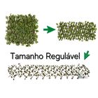 Treliça Ou Gradil Em Madeira Com Folhas Artificiais Pequena