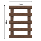 Treliça para Jardim vertical de Plástico Marrom 60x40cm SJ do Brasil