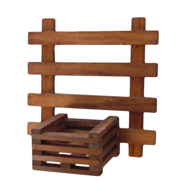 Treliça para Jardim Vertical Madeira Jequitiba 30x30cm Com 1