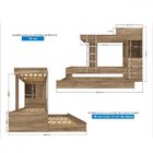 Treliche 03 Gavetas Com Escada Em Alumínio E Proteção Lateral