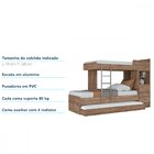 Treliche 03 Gavetas Com Escada Em Alumínio E Proteção Lateral