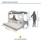 Treliche 100% Mdf Com Prateleira Vegas Branco