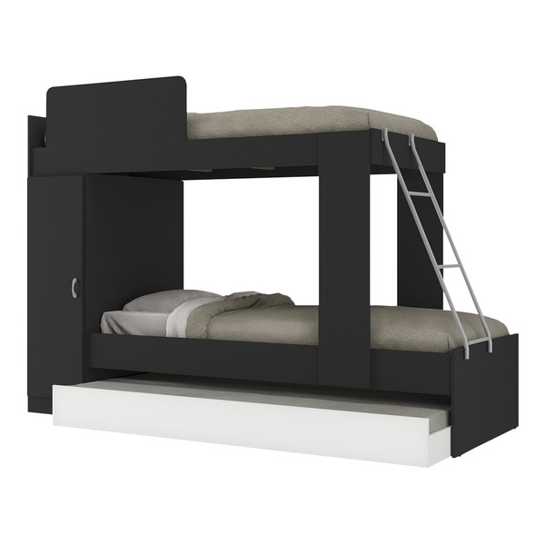 Treliche 1 Porta Havana Multimóveis Preto/branco